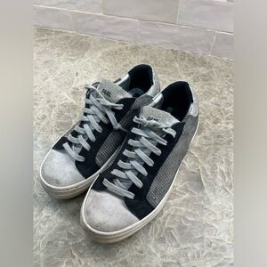 P448 Black and Gray Sneakers
